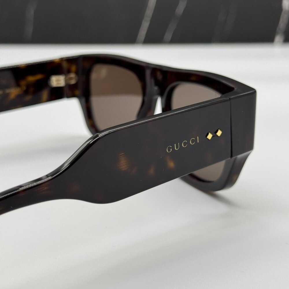 NEW GUCCI GG1262S 002 HAVANA UNISEX SUNGLASSES GUCCI - Picture 5 of 9